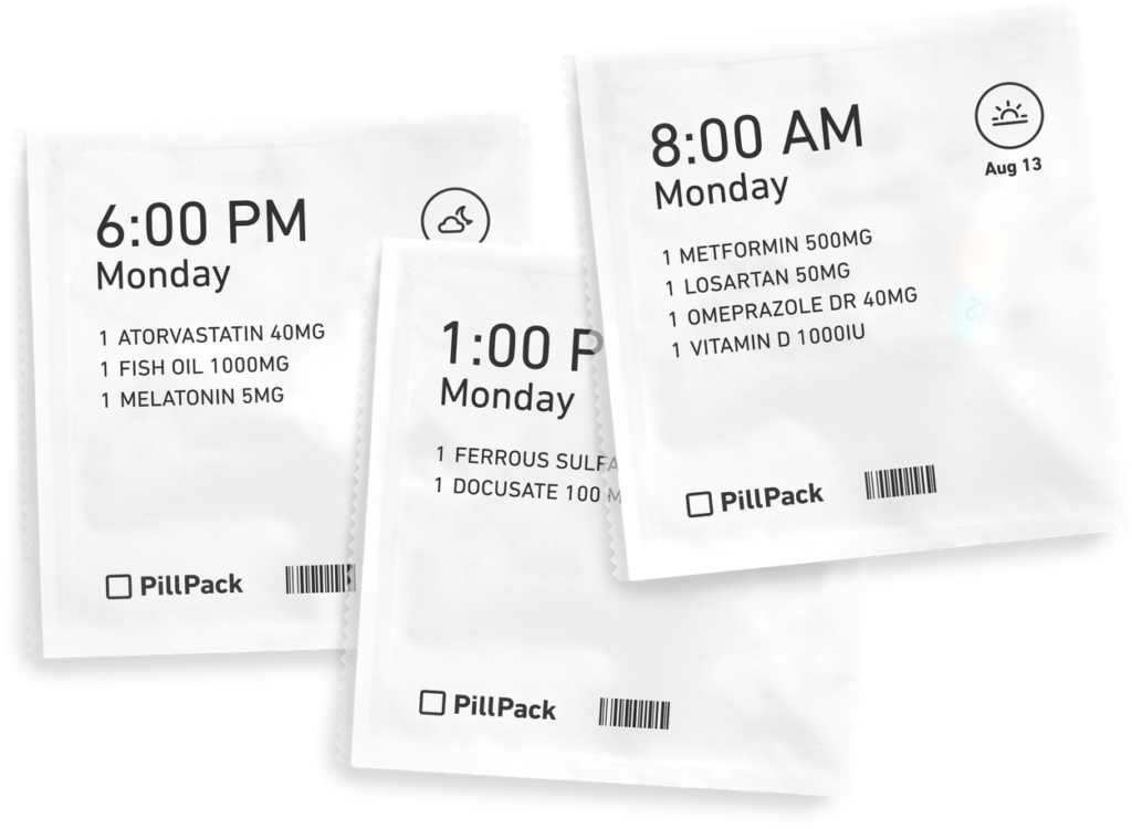 Design of the medication packets: Source: PillPack