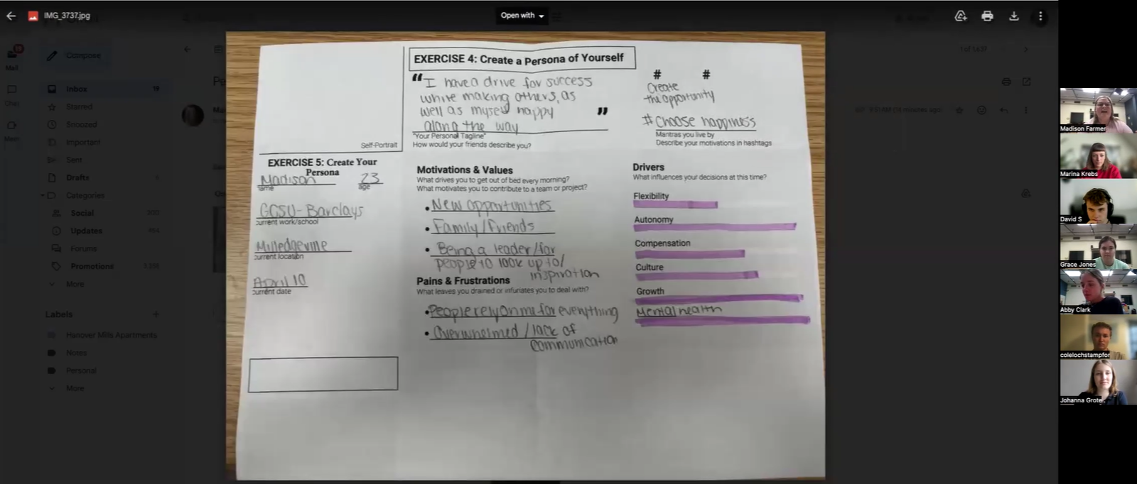 Read more about the article Persona Meeting via Zoom – Group 3